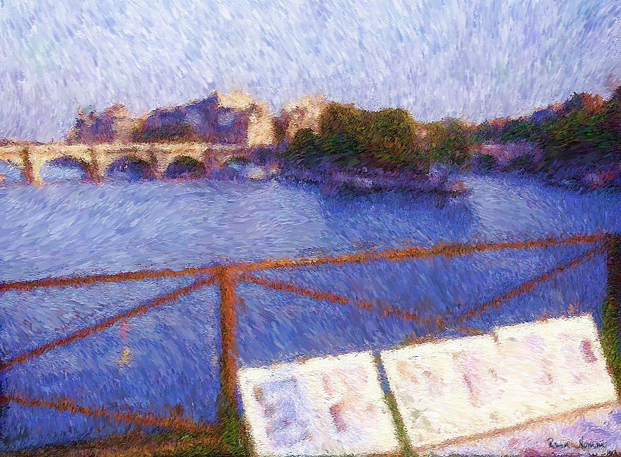 Art on the Pont des Arts Digital Art by Rein Nomm