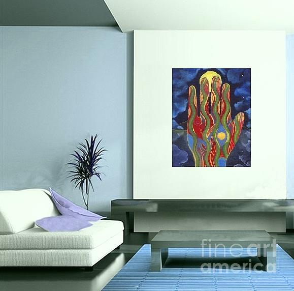Art On The Wall - May Nature Support You  Digital Art by Helena Tiainen