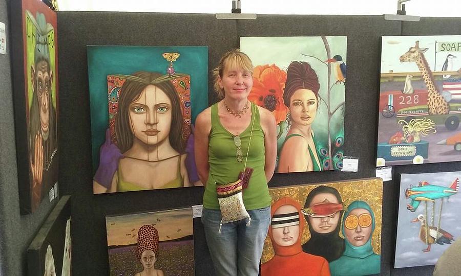 Art Show June 2016 pic 2 Painting by Leah Saulnier The Painting Maniac
