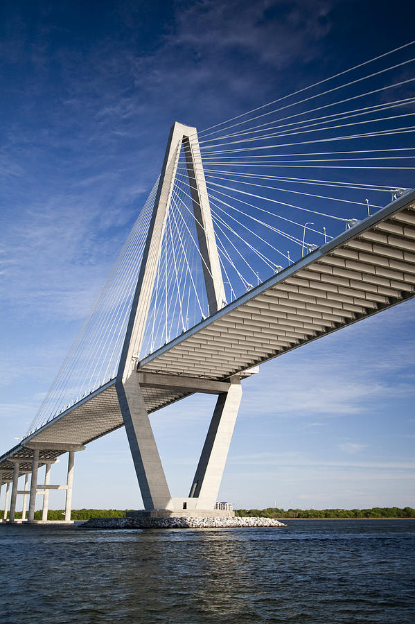 Bridge Photograph - Arthur Ravenel Jr. Bridge in Charleston South Carolina by Dustin K Ryan