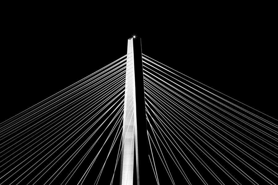 Arthur Ravenel Jr. Bridge Lines Photograph by Dustin K Ryan