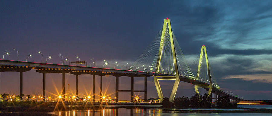 Arthur Ravenel Jr. Bridge Panoramic Photograph by Donnie Whitaker
