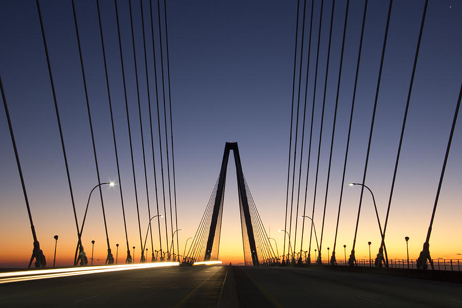 Arthur Ravenel Jr Bridge Sunrise Photograph by Dustin K Ryan