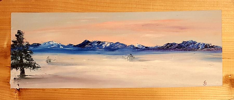 Artic Sunset Sketch   2 Painting by Cheryl Nancy Ann Gordon