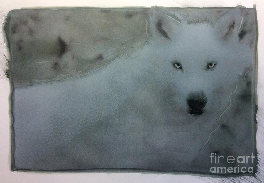 Artic Wolf Painting by FeatherStone Studio Julie A Miller