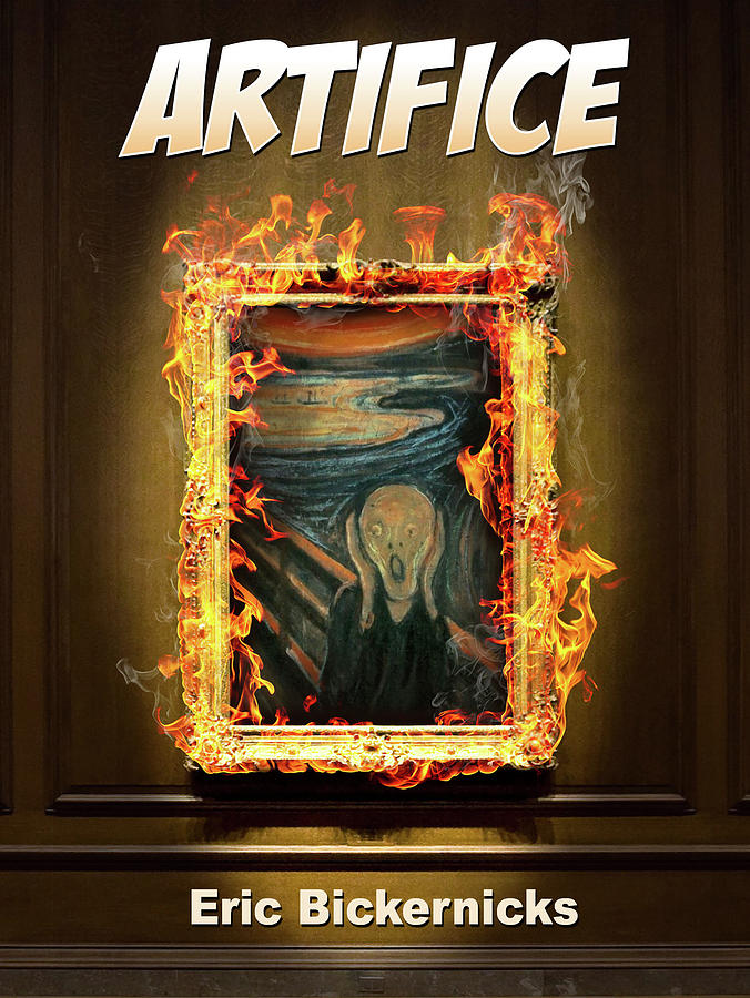Edvard Munch Painting - Artifice Book Cover by Eric Bickernicks