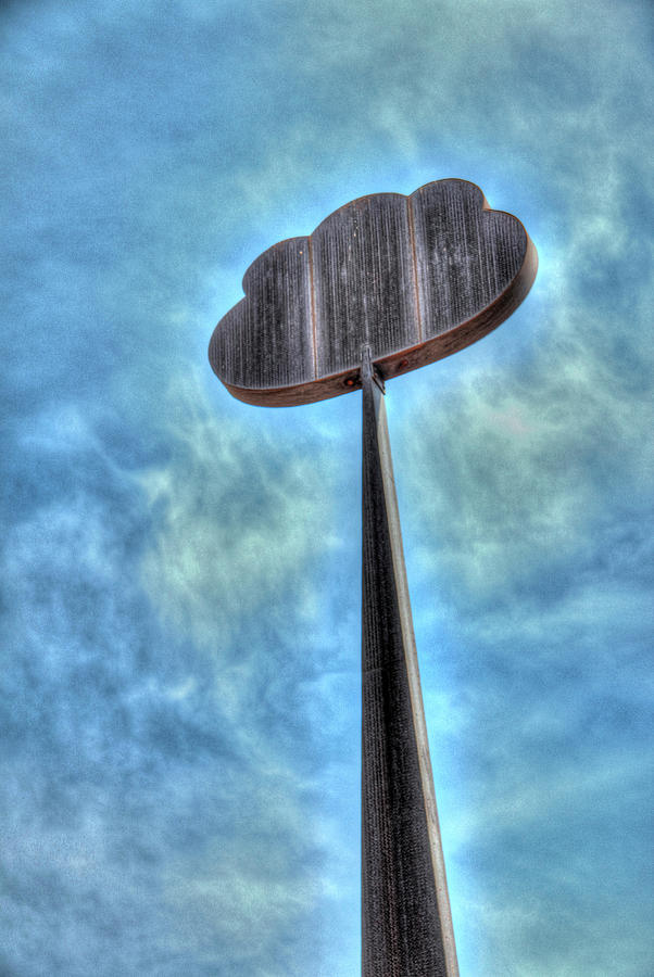 Artificial Cloud Sculpture in Tulsa OK Photograph by Ann Higgens - Fine Art  America