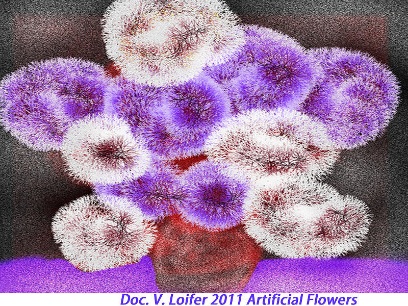 Artificial Flowers Digital Art by Dr Loifer Vladimir