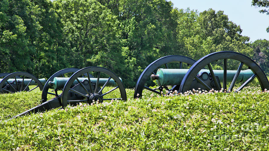 Artillery Canons UP Close Military Park Vicksburg Mississippi Photograph by Chuck Kuhn