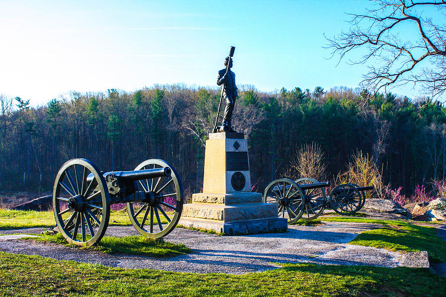 Artillery on top of Devil's Den Photograph by William E Rogers - Fine ...