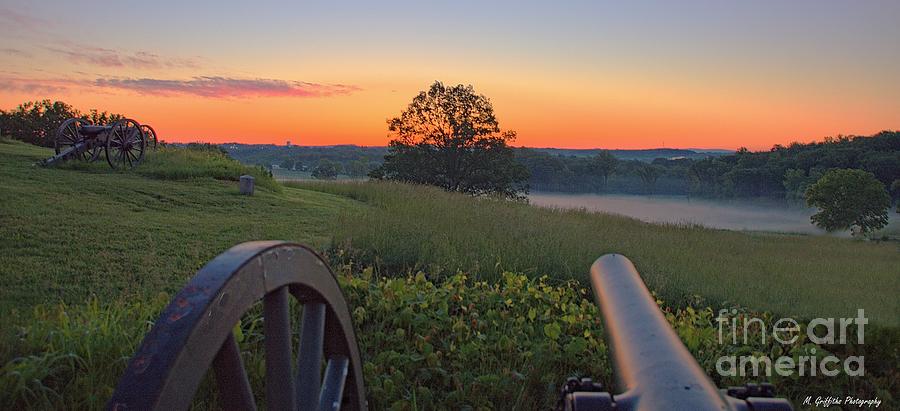 Abraham Lincoln Photograph - Artillery Sunrise by Michael Griffiths