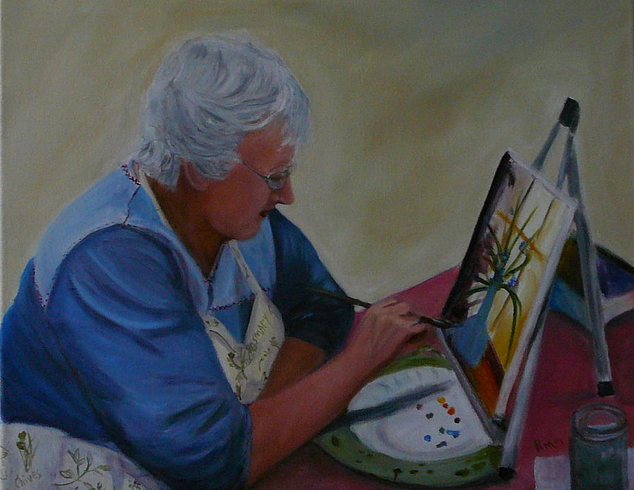 Artist at Work Painting by Betty Pimm