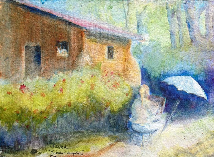 Artist Painting - Artist painting artist by Diane Binder Artist Painting - Artist painting artist by Diane Binder