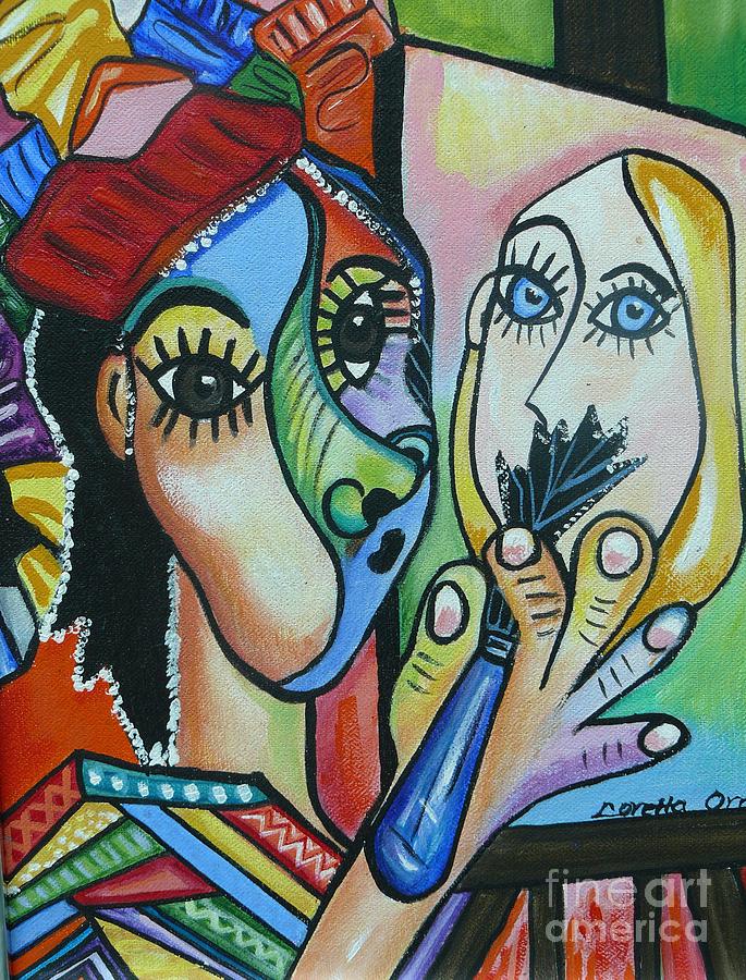Artist Picasso style Painting by Loretta Orr