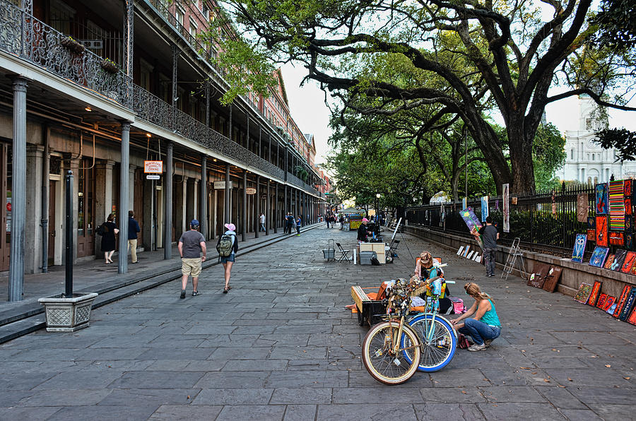 Artist Row at Jackson Square - New Orleans Photograph by Greg Jackson