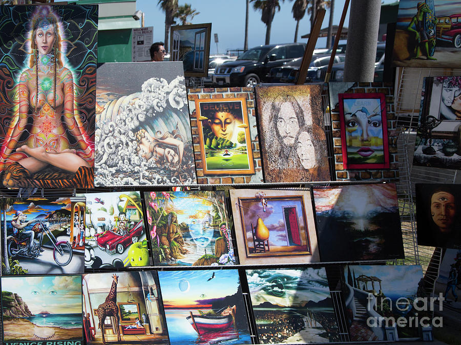 Artist Venice Beach Los Angeles California  Photograph by Chuck Kuhn