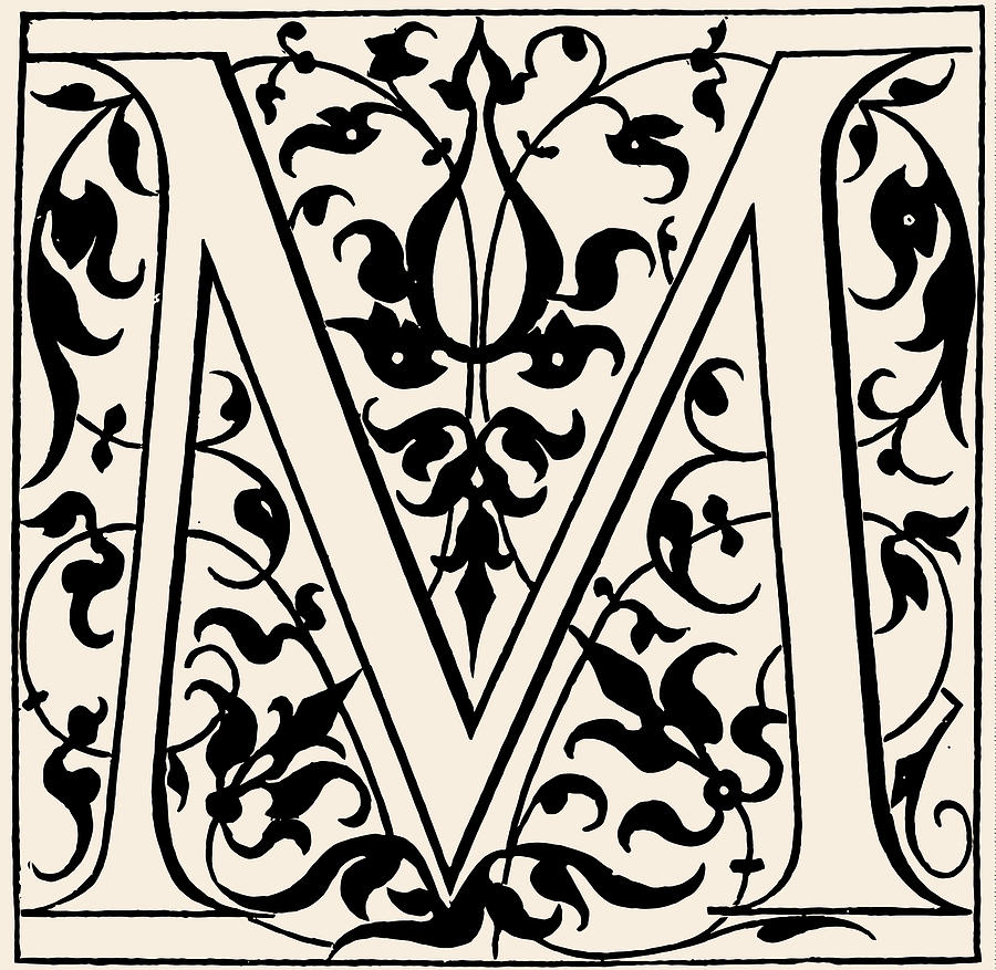 Florentina Monogram Letter M