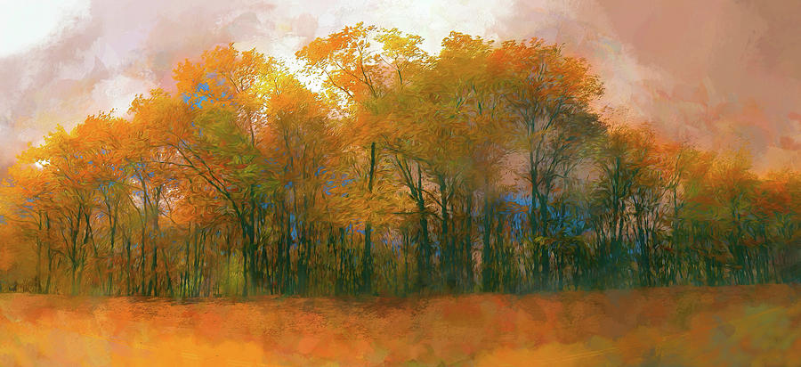 Artistic Fall Colors in the Blue Ridge AP Painting by Dan Carmichael