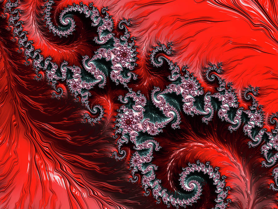 Red Abstract Digital Art - Artistic Passions  by Georgiana Romanovna