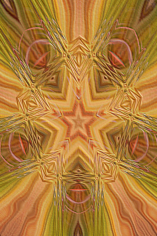 Abstract Digital Art - Artistic Star of Texas by Linda Phelps Abstract Digital Art - Artistic Star of Texas by Linda Phelps
