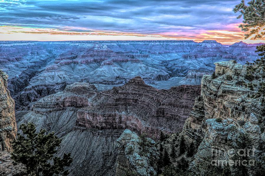 Artistic View Grand Canyon  Digital Art by Chuck Kuhn