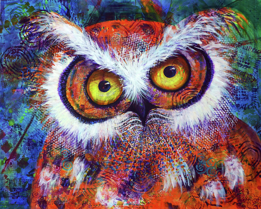 Owl Painting - ArtPrize #3 Hooter by Laurel Bahe