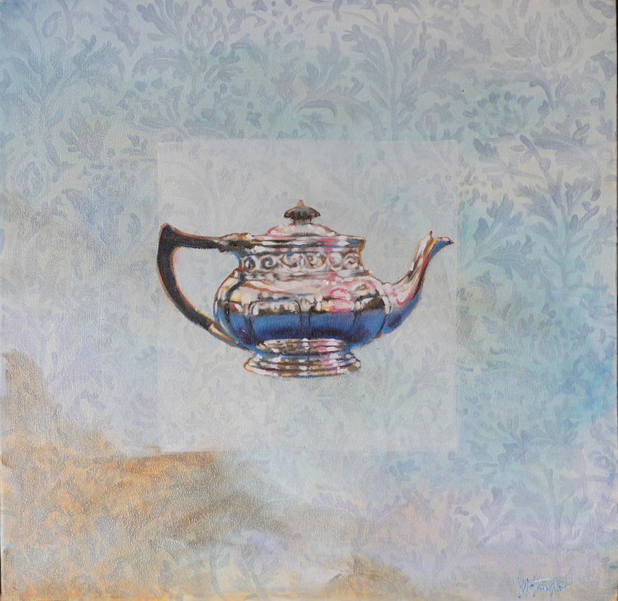 Arts and Craft Tea Pot Painting by Violet Taylor