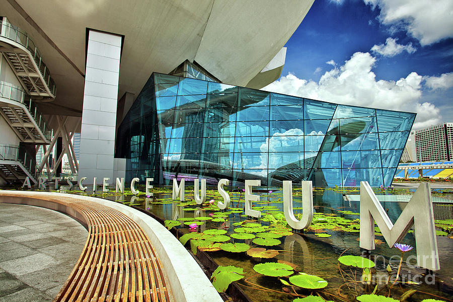 ArtScience Museum at the Marina Bay Sands Resort in Singapore Photograph by Sam Antonio