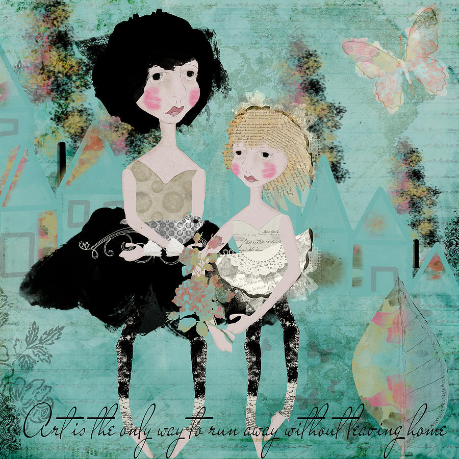 Girls Photograph - Artsy Girls by Diana Boyd Girls Photograph - Artsy Girls by Diana Boyd
