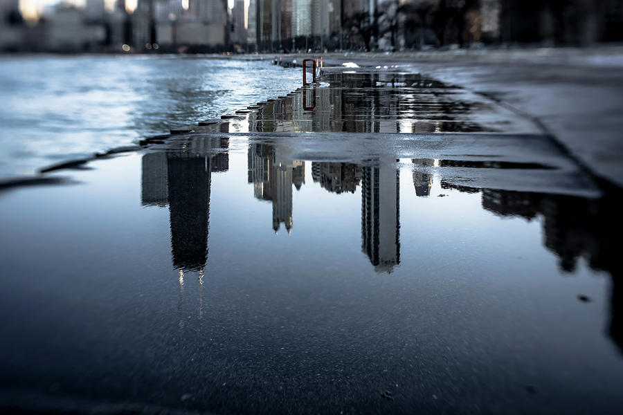 Artsy look at Chicagos Lakefront Photograph by Sven Brogren