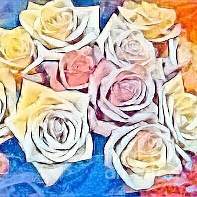 Arty roses Photograph by Steven Wills