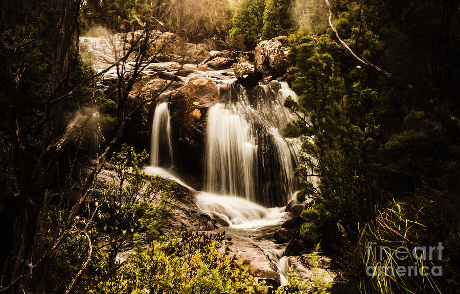Arve Falls Tasmania Photograph by Jorgo Photography