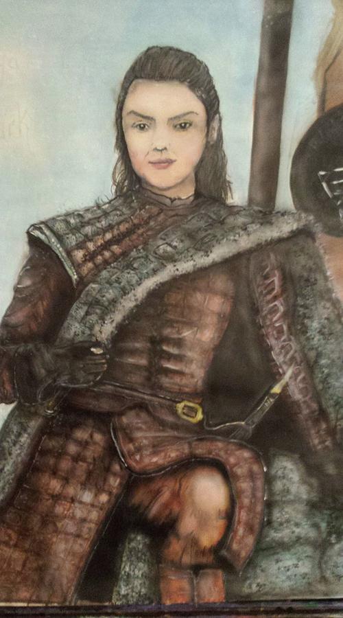 Winter Is Coming Painting - Arya by Jose Cabral