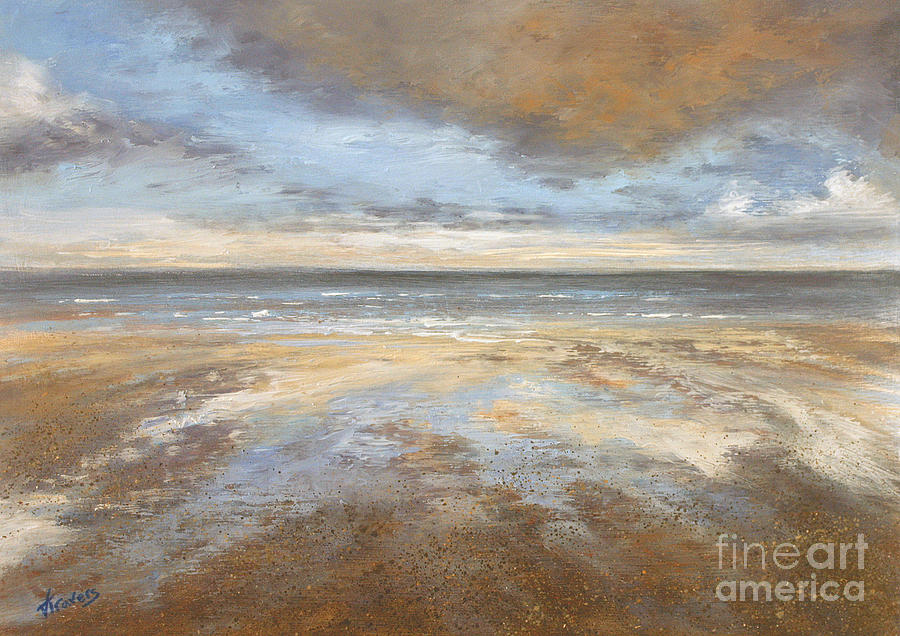 Beach Painting - As Above, So Below by Valerie Travers