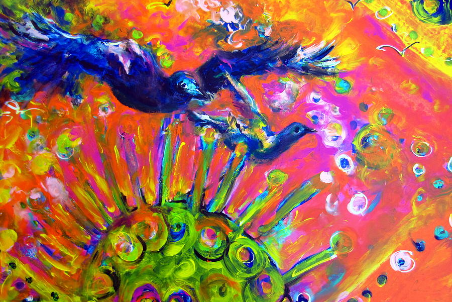 As The Crows Fly II Painting by Cheryl Ehlers