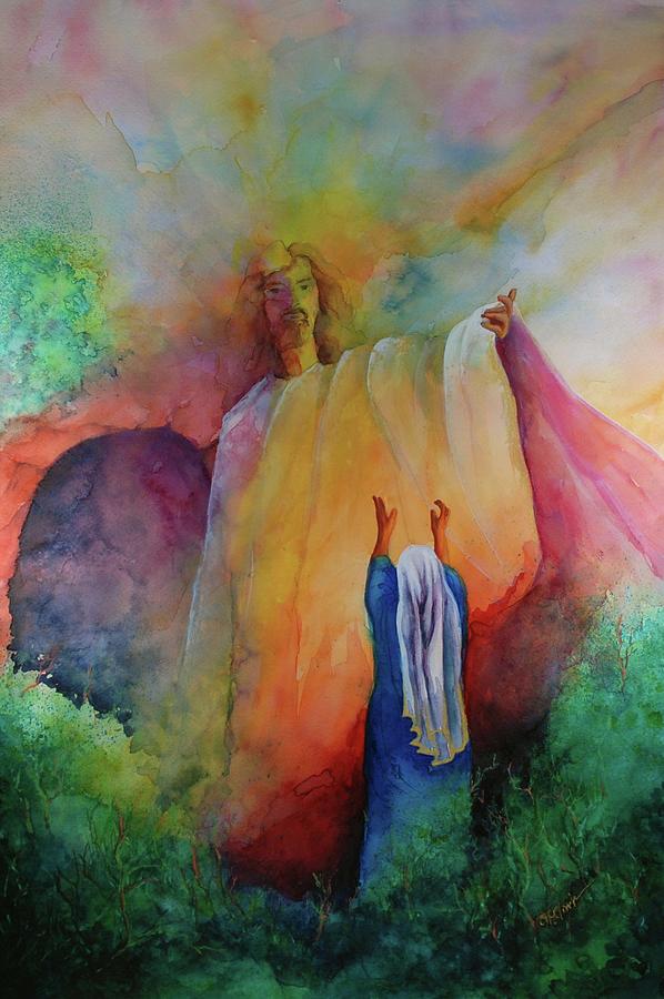 Easter Painting - As the Morning by Donna Pierce-Clark