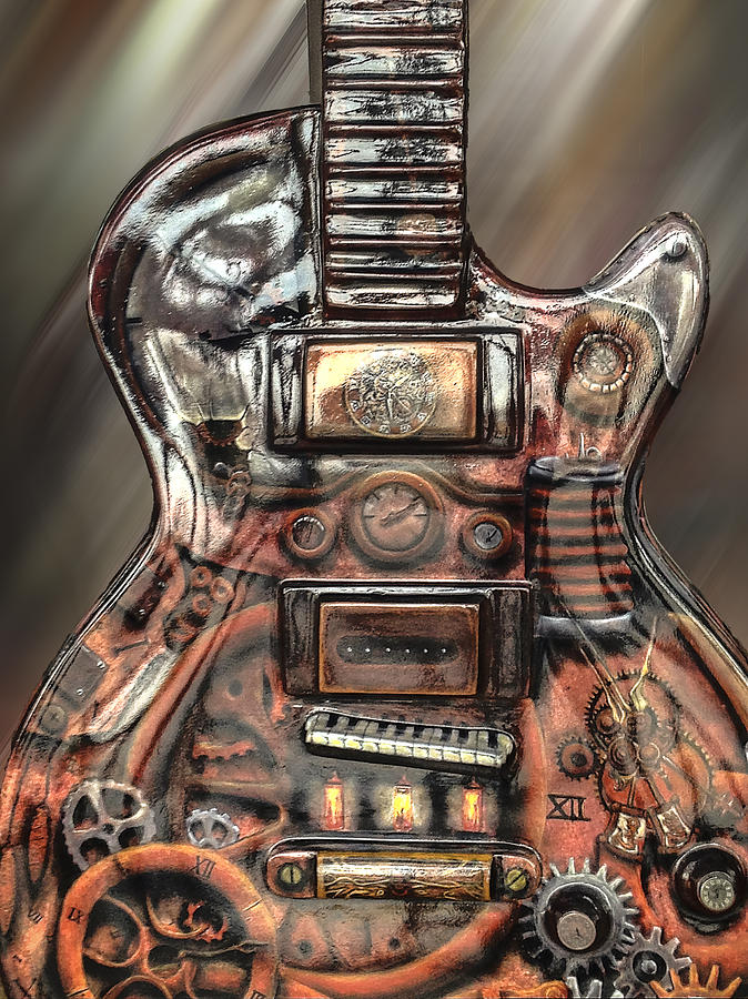 As Time Goes by... A Gibson Guitar Photograph by Deborah Klubertanz