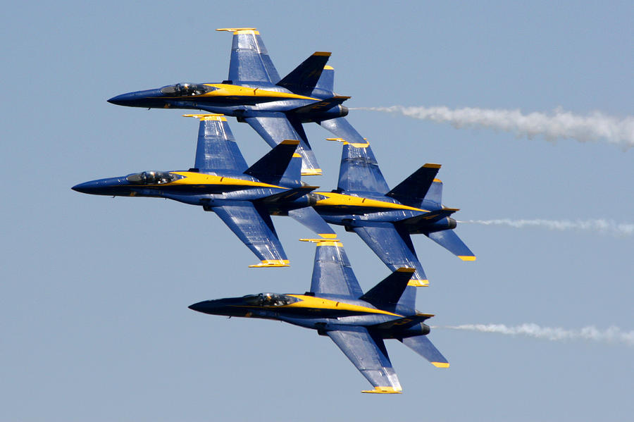 AS36 Blue Angels Photograph by James D Waller