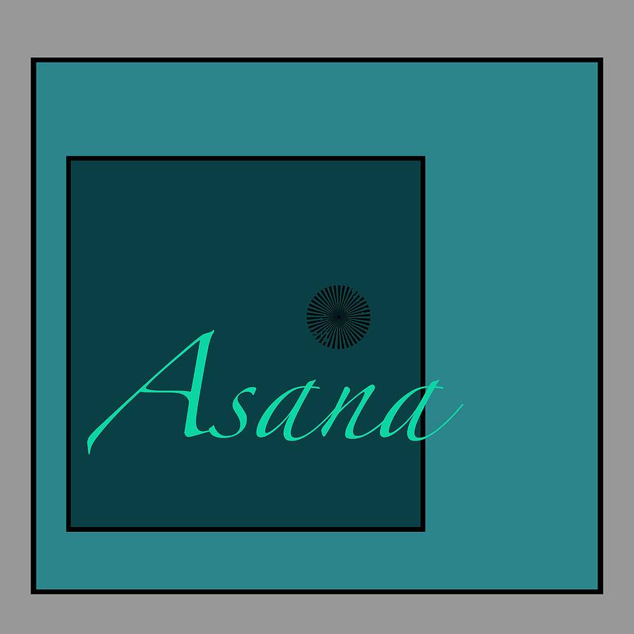 Asana In Blue Digital Art by Kandy Hurley