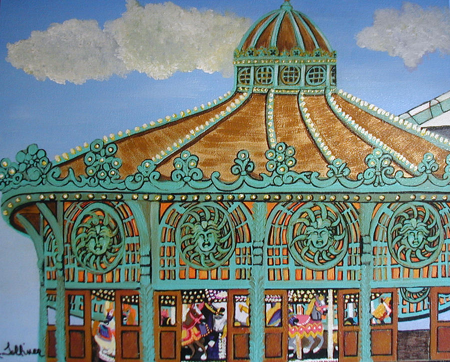 Asbury Park Carousel House Painting by Norma Tolliver