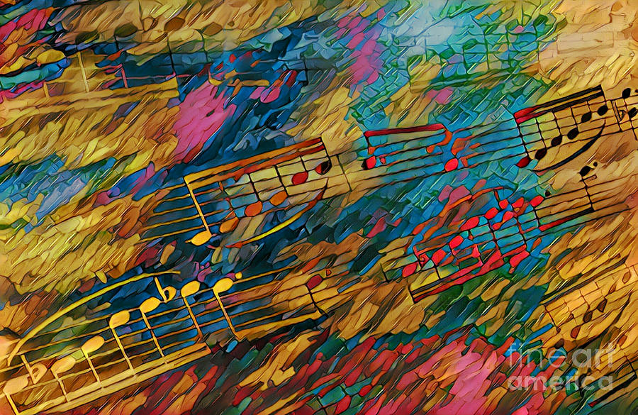 Music Digital Art - Ascending Arabesque by Lon Chaffin