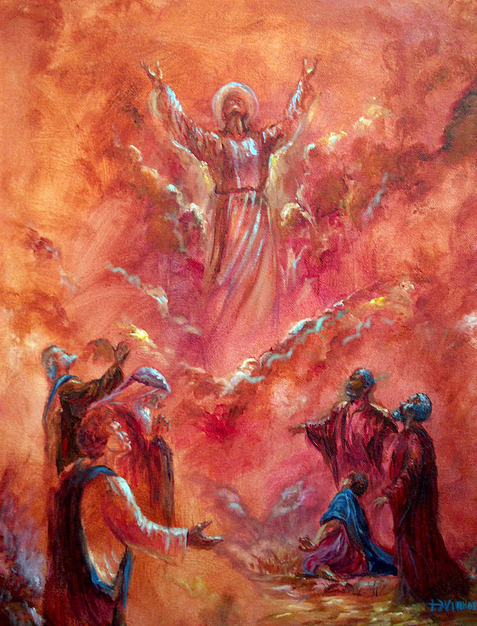 Jesus Christ Painting - Ascension by Tommy  Winn