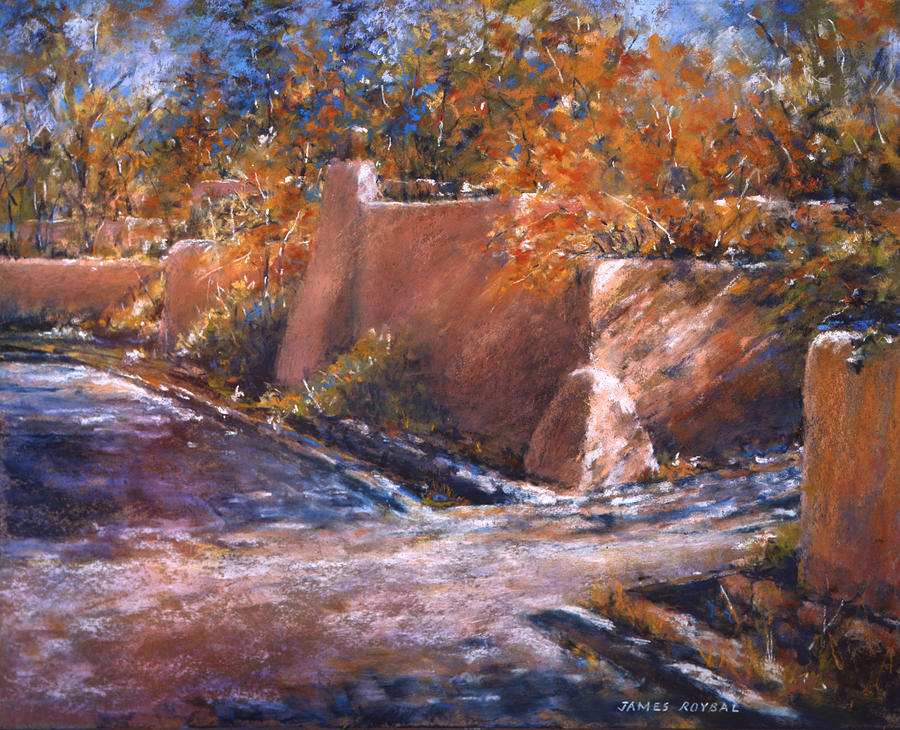 asequia Madre in Fall Painting by James Roybal asequia Madre in Fall Painting by James Roybal