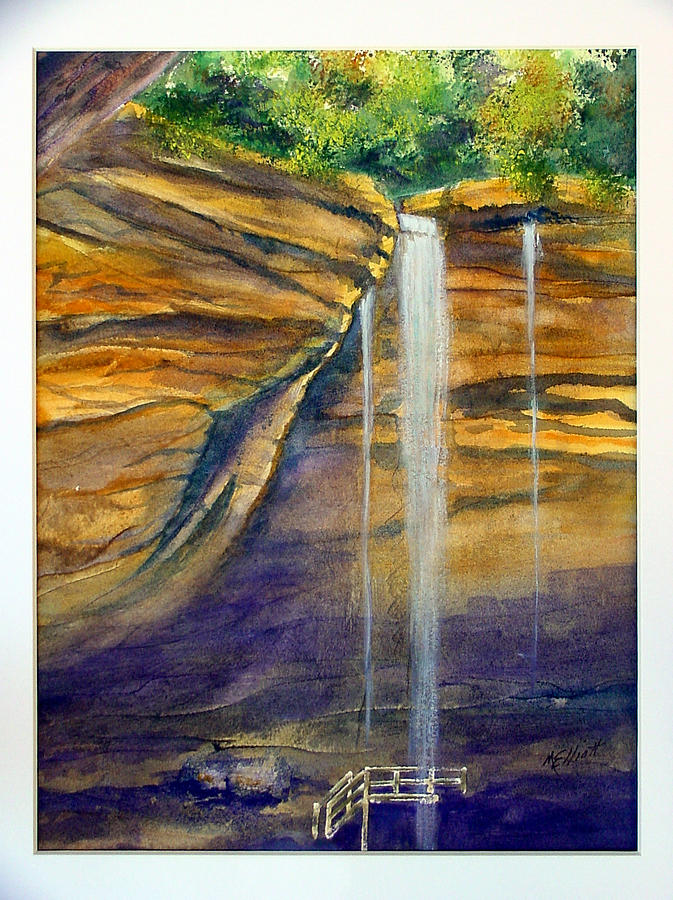 Landscape Painting - Ash Cave by Marsha Elliott