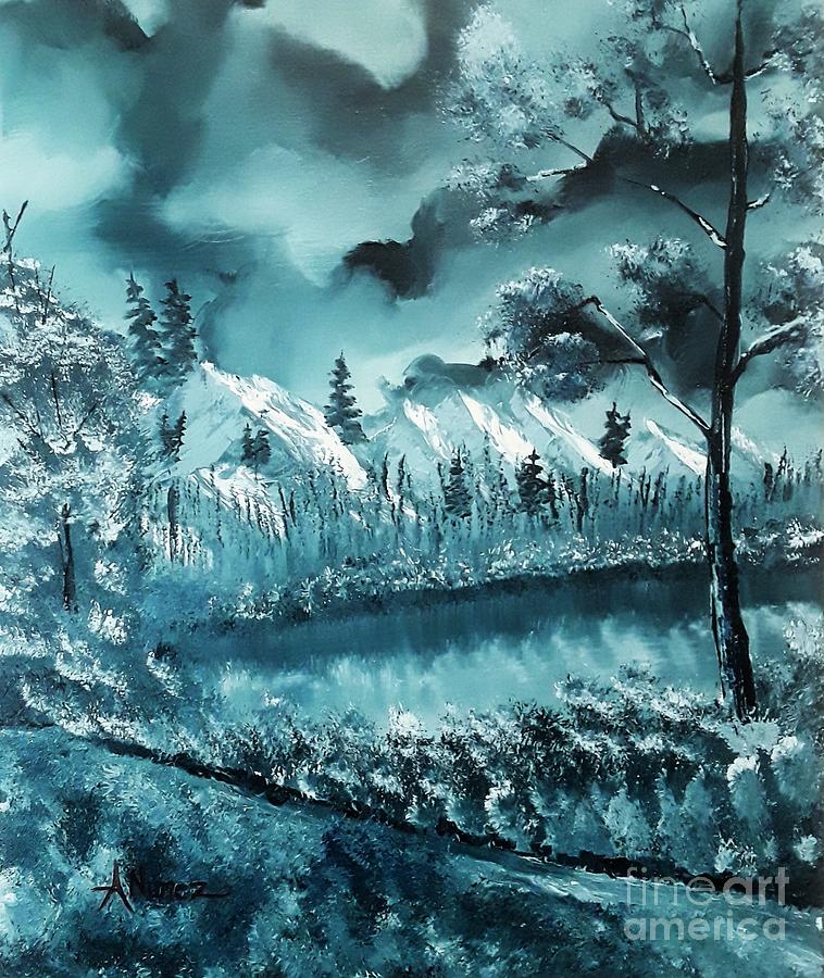 Dove Painting - Ashen Winter by Anthony Nunez
