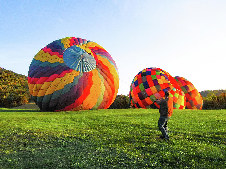 Asheville Balloon Rising Photograph by Norma Brandsberg
