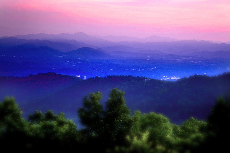 Asheville North Carolina Sunset Photograph by Gray  Artus