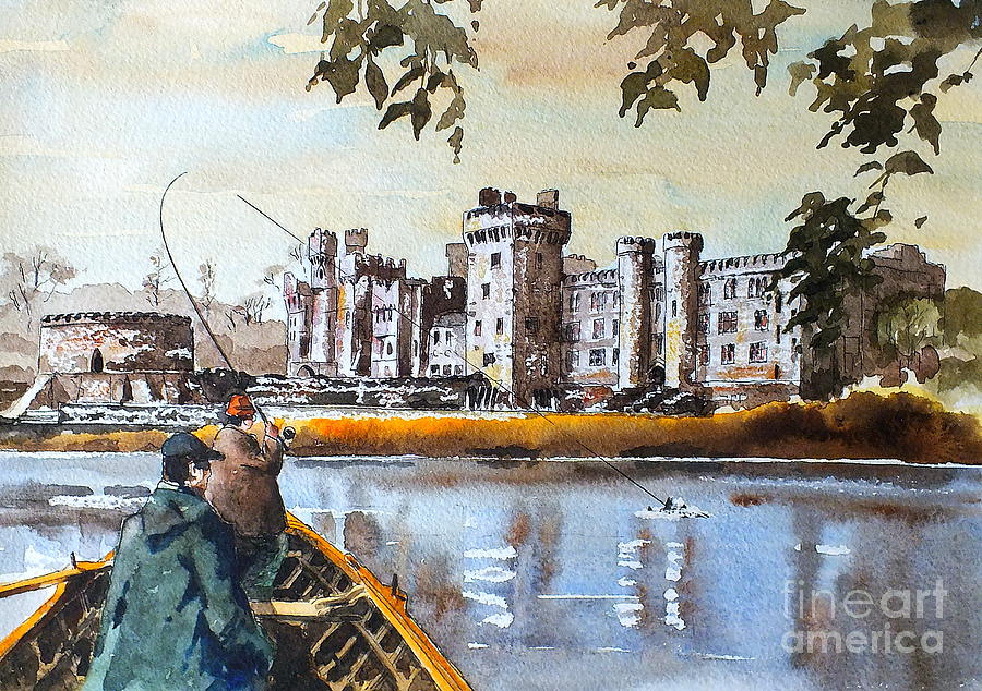 Ashford Castle, Galway Painting by Val Byrne