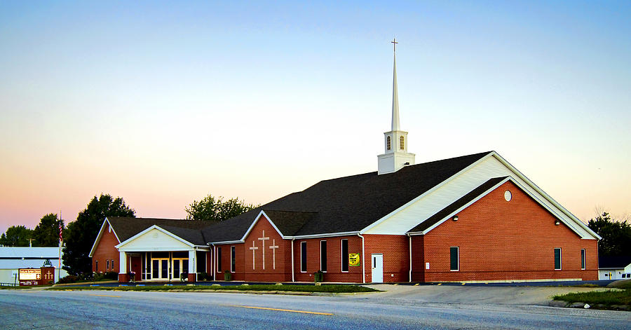 Architecture Photograph - Ashland Baptist Church by Cricket Hackmann
