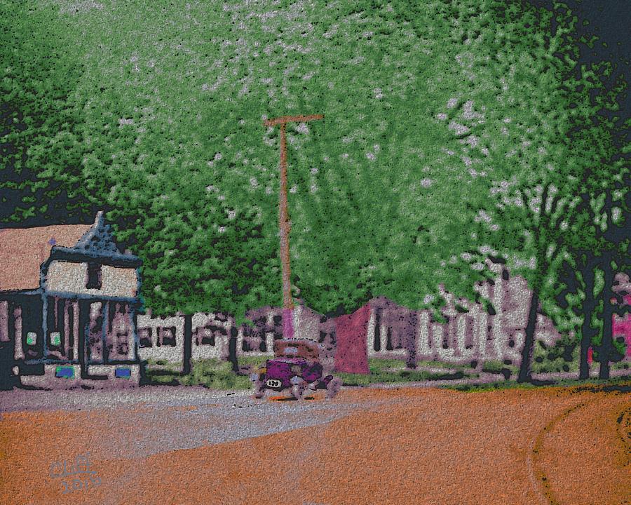 Ashland Downtown Early 1900s Painting by Cliff Wilson